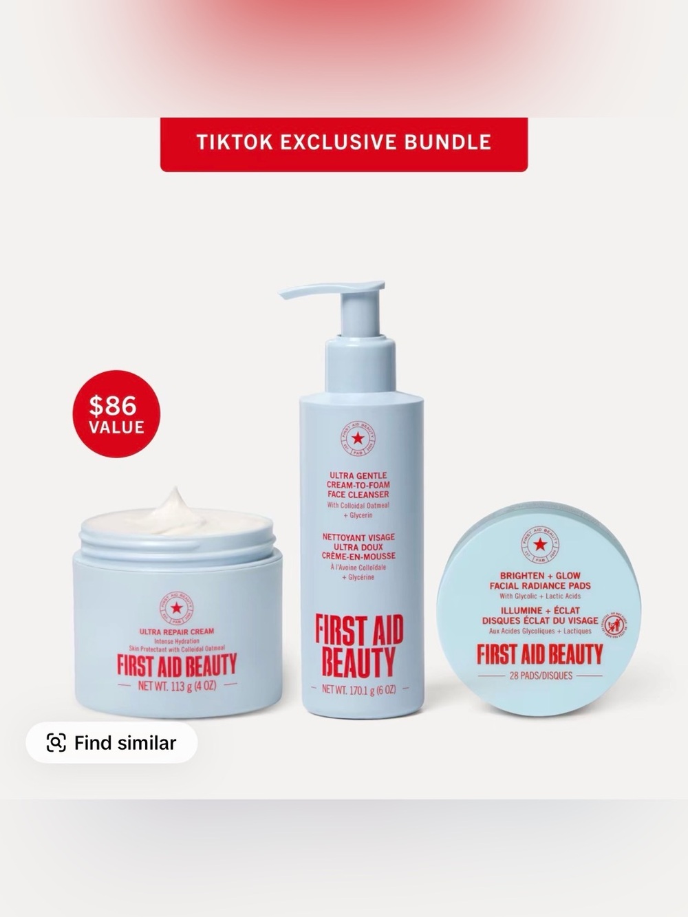First Aid Beauty Sensitive Skin Full Routine